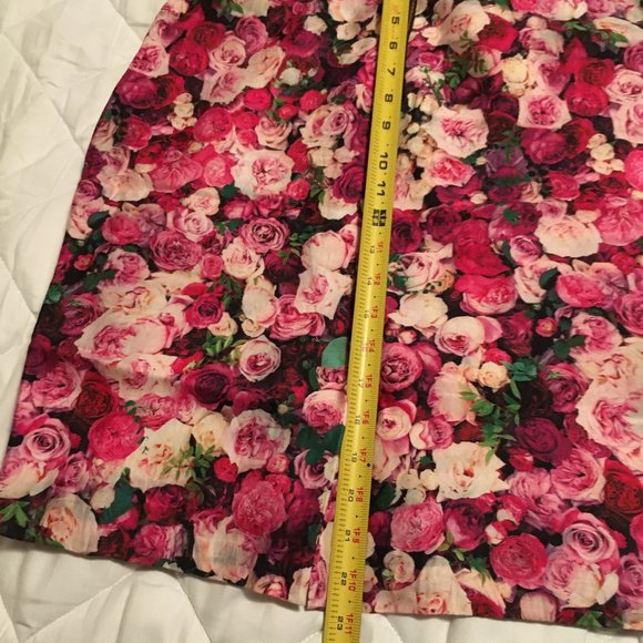 kate spade Rose Print Pencil Skirt size 2 nwot - Picture 12 of 16